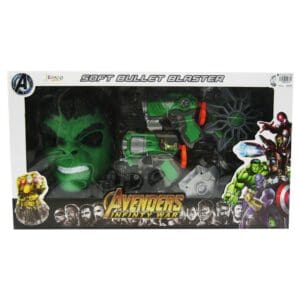 Avenger Mask & Gun Set : Hulk ,Spiderman ,Iron Man