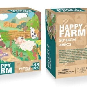 Puzzle Art Cartoon For Kids 48 pcs -  Happy Farm