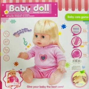 Functional Baby Doll Barbie With Diapers & Feeding Bottle