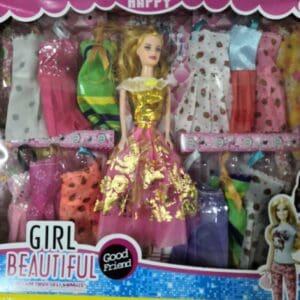 Beautiful Barbie Doll with Dresses