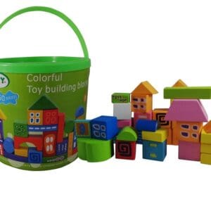 Colorful toy building blocks