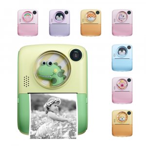 Camera with printer instant photos inkless printing for kids and family
