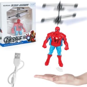 Flying spiderman figure avengers toy sensor hovering fun