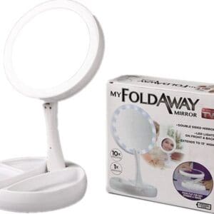 Foldaway Mirror With LED Lights