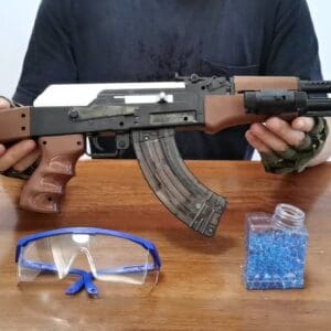 Ak47 Kalashnikov gel bullet rifle gun blaster metal