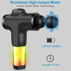Fascial Gun Deep Muscle Massager – portable pain relief device جهاز تدليك العضلات المحمول لتخفيف الألم