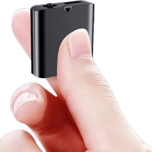 Hidden spy mini voice recorder voice activation easy one button recording | مسجل صوت مخفي Q63 سهل الاستخدام بزر واحد