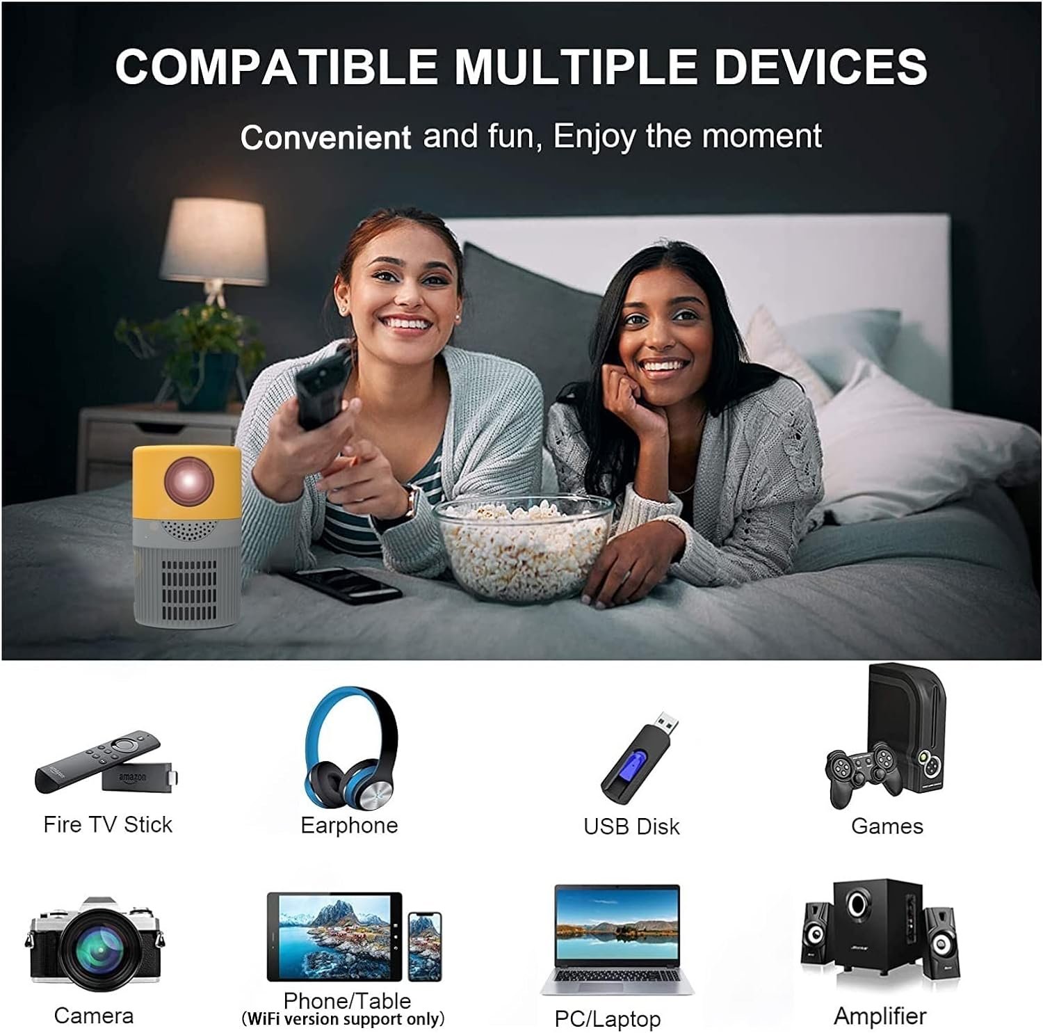 mini-wifi-led-cinema-projector-mira-cast-easy-connection-hd-movies-games-outdoor-indoor-speaker-buy-online-Beirut-Lebanon