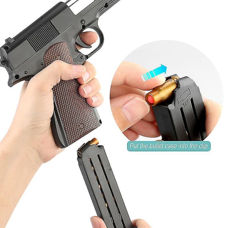 shooting ejection shell throwing loading soft bullet pistol gun toy ...