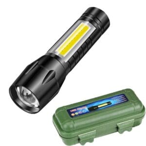 Tactical flashlight telescopic ultra strong torch