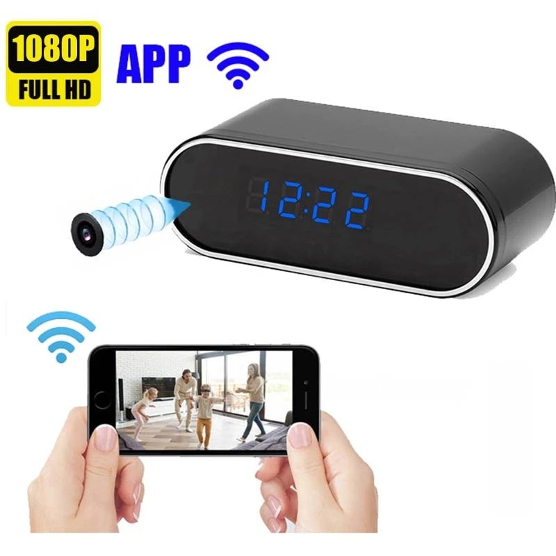 wifi-hidden-spy-camera-clock-watch-live-streaming-recording-surveillance-motion-detection-wide-angle-video-alarm-hd-buy-online-Beirut-Lebanon