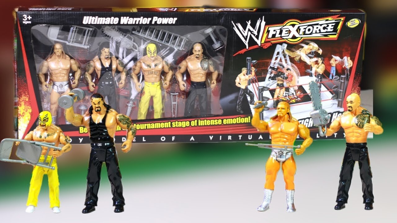 wwe-flex-force-heroes-fighters.....-john-cena-stage-fighting-hero