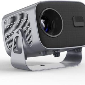 A10 4K LED Smart Projector front view – Android 13, Dual WiFi, Bluetooth 5.0 | بروجكتور A10 الذكي بدقة 4K عرض أمامي بنظام أندرويد 13 وواي فاي مزدوج