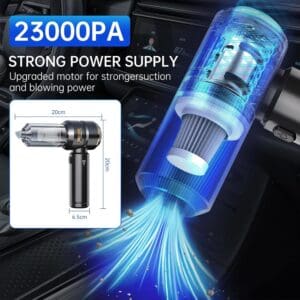 "Rechargeable cordless vacuum cleaner HL-121 with strong suction | مكنسة كهربائية لاسلكية HL-121 قابلة للشحن بقوة شفط عالية"