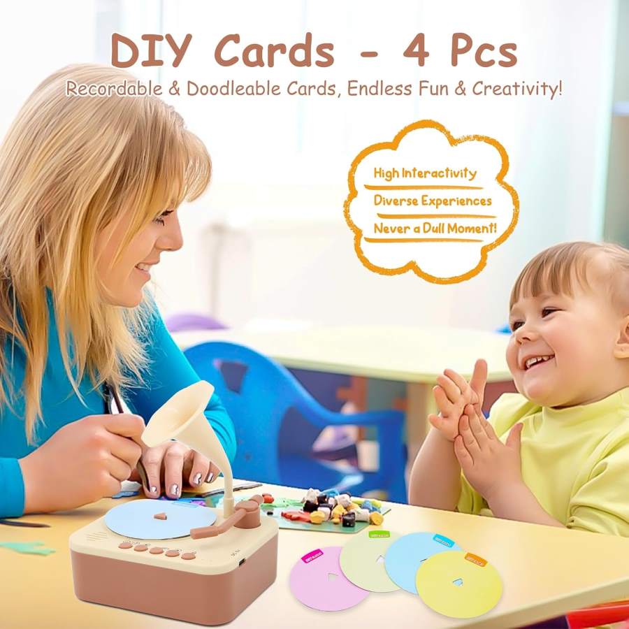 children gramophone phonograph toy with 96 cards storytelling and music great for sleeping good mood buy online Beirut Lebanon Music and story gramophone for children – جراموفون قصص وأغاني للأطفال
