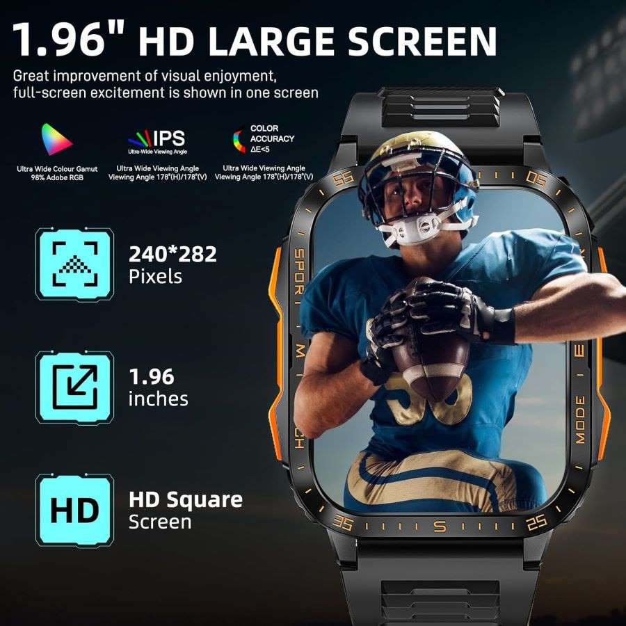 Android high tech smartwatch with led flash light and bt connection answer call messaging big battery health monitoring water resistant buy online Beirut Lebanon high tech smart watch with fitness and led light big battery health control buy online Beirut Lebanon