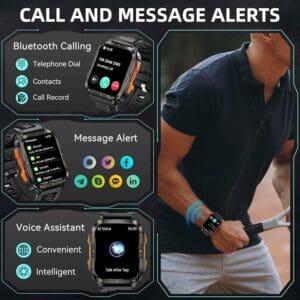 "KT79 Smart Watch Bluetooth incoming call feature – ساعة KT79 الذكية مع ميزة استقبال المكالمات عبر البلوتوث"