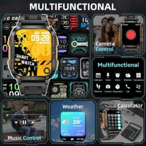 "kt79 smart watch with led light and health fitness lebanon"