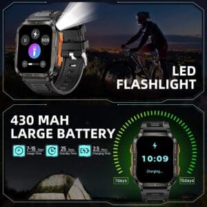 "kt79 smart watch with led light and health fitness lebanon"