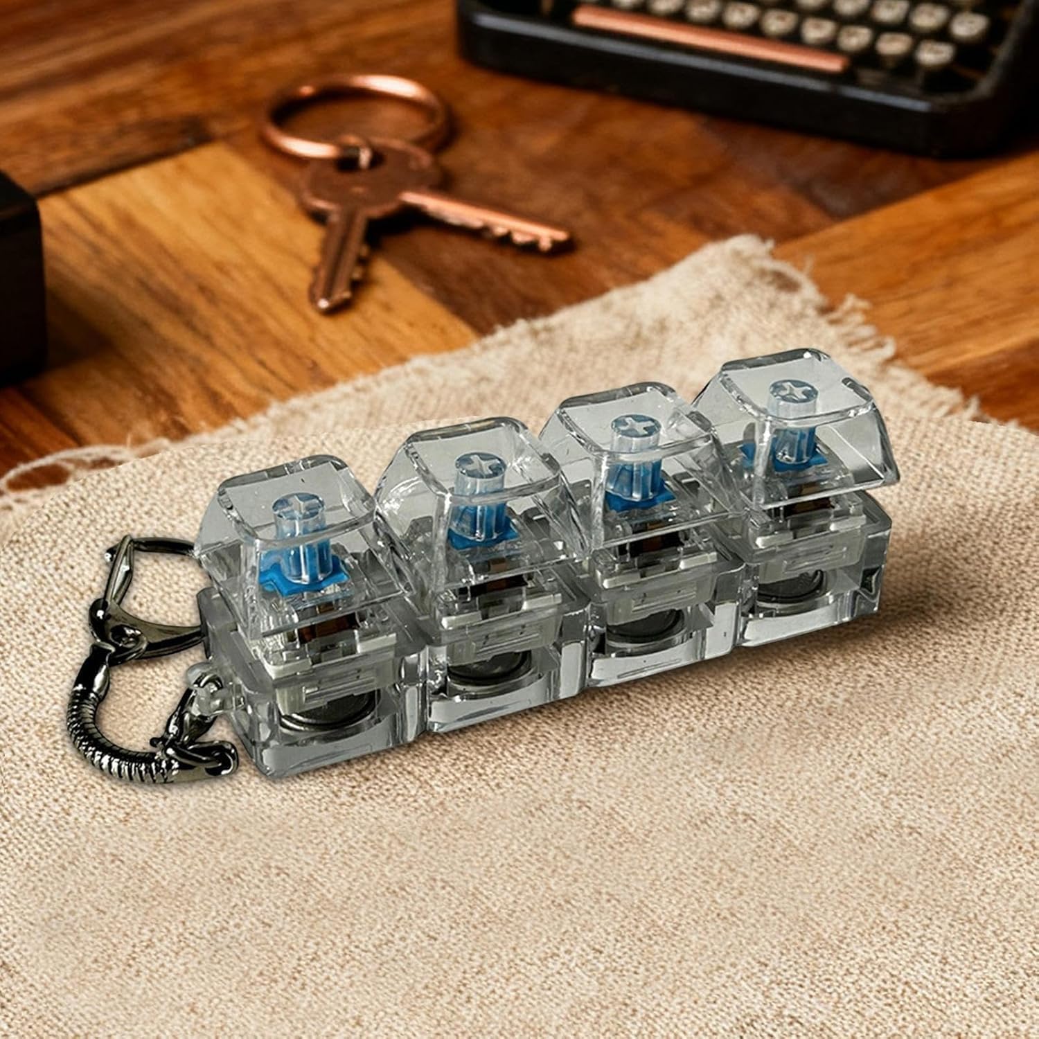 Fidget Keyboard Sensory Toy – Mini Mechanical Click Keychain buy online Beirut Lebanon لعبة أزرار كيبورد حسية