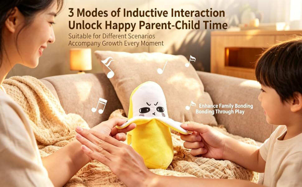 Fruit body sensing music piano plush Banana strawbery carrot fun toy for kids buy online Beirut Lebanon hand eye coordination
