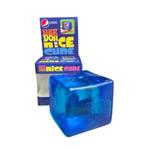 NeeDoh Nice Cube Pepsi Edition blue squishy sensory stress cube with packaging