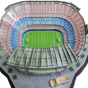 Fully assembled Camp Nou FC Barcelona 3D stadium puzzle model toy for sale online in Beirut Lebanon